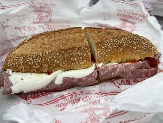 Leo’s Latticini signature dishes Mama's Special Sandwich (Prosciutto, Mozzarella, Peppers)The "Bomb" Sandwich (Various Italian Meats)Fresh Mozzarella
